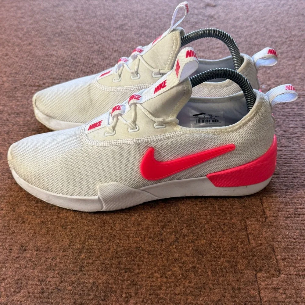 A+ gym Nike Ashin Modern White‎ Hyper Pink Kids Running Shoes AO2129-100 Size 7Y